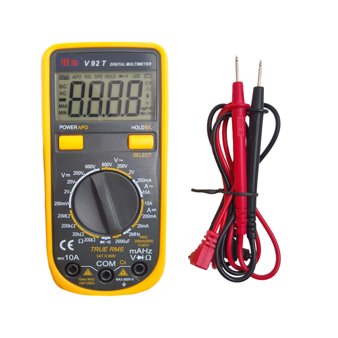 VAR TECH V92T True RMS 600V AC/DC 10A AC/DC Digital Multimeter VAR TECH V92T True RMS 600V AC/DC 10A AC/DC Digital Multimeter
